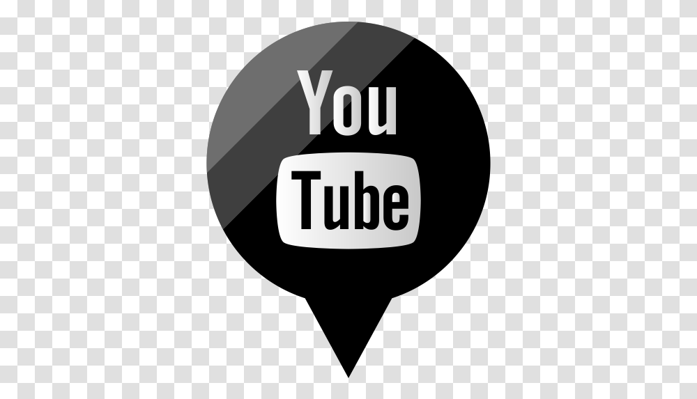 Media Social Youtube Icon Icons Youtube Logo Black, Text, Label, Alphabet, Symbol Transparent Png