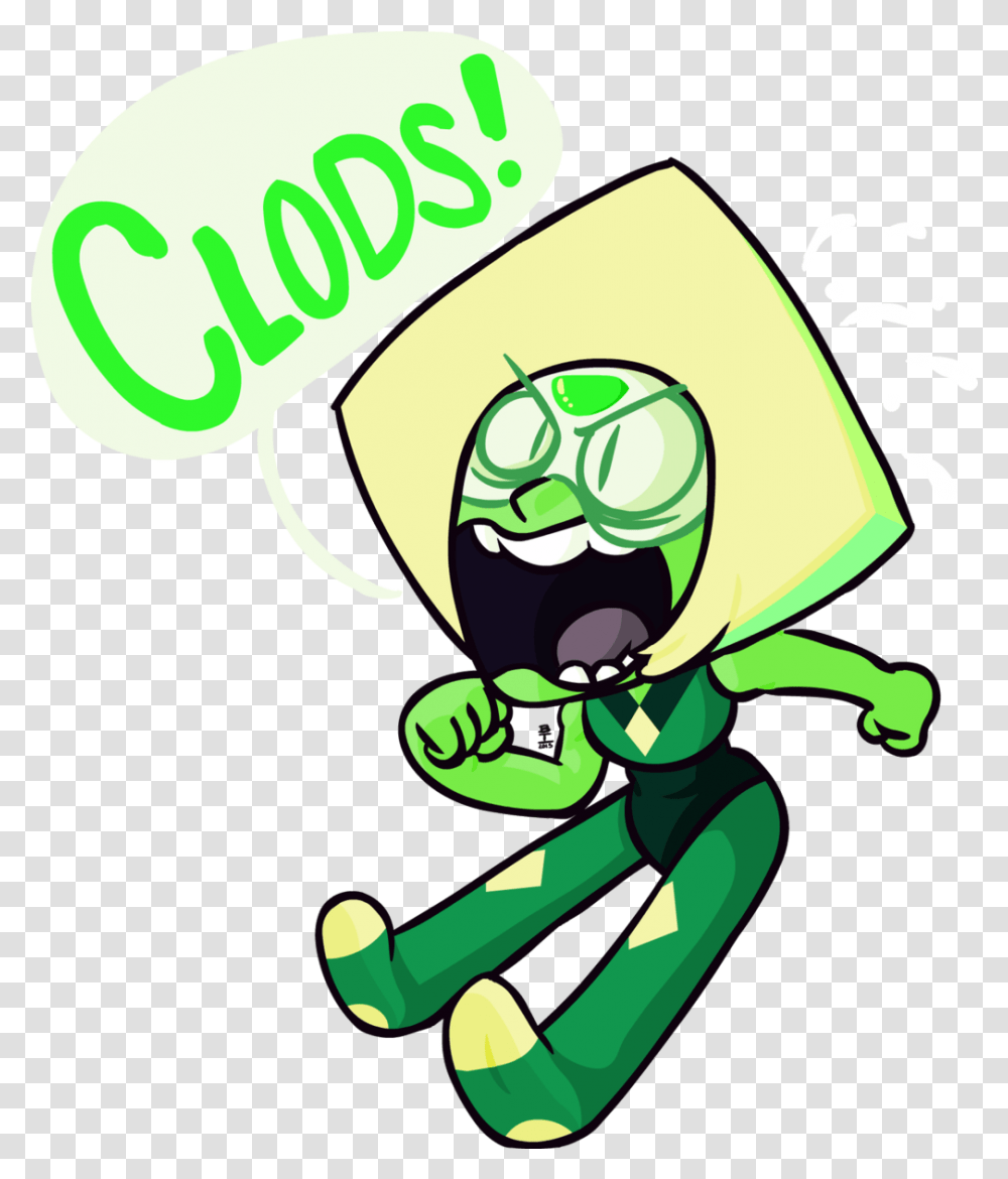 Media Tweets By Tristan Powers Wolfmcshade Twitter Steven Universe Peridot Say Clod, Green, Graphics, Art, Clothing Transparent Png