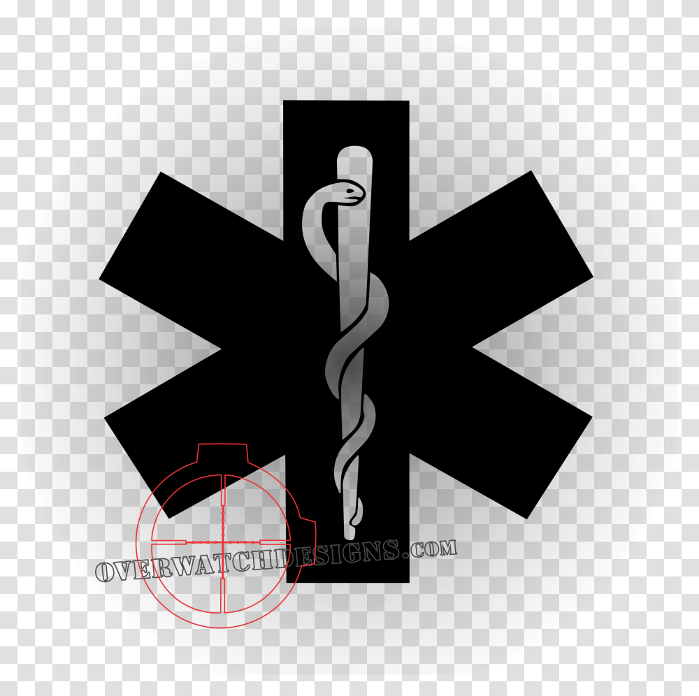 Medic Symbol Sticker Star Of Life Red, Mailbox, Letterbox, Sign, Pedestrian Transparent Png