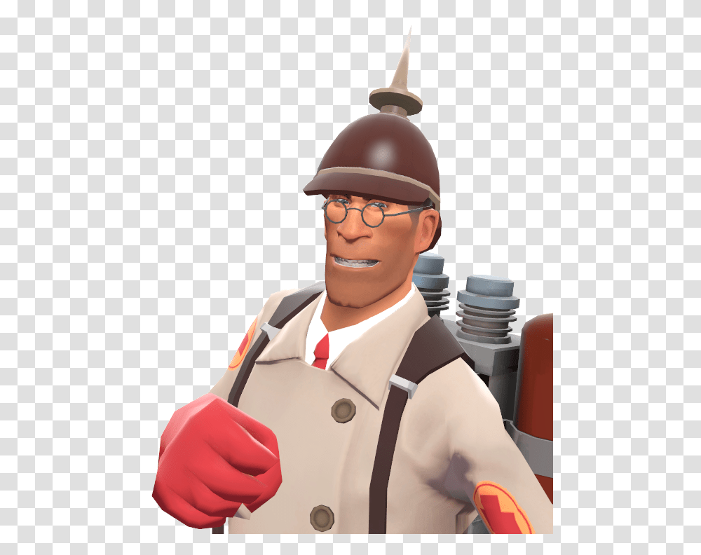 Medic With The Prussian Pickelhaube Tf2 Medic With Prussian Pickelhaube, Person, Military, Outdoors Transparent Png
