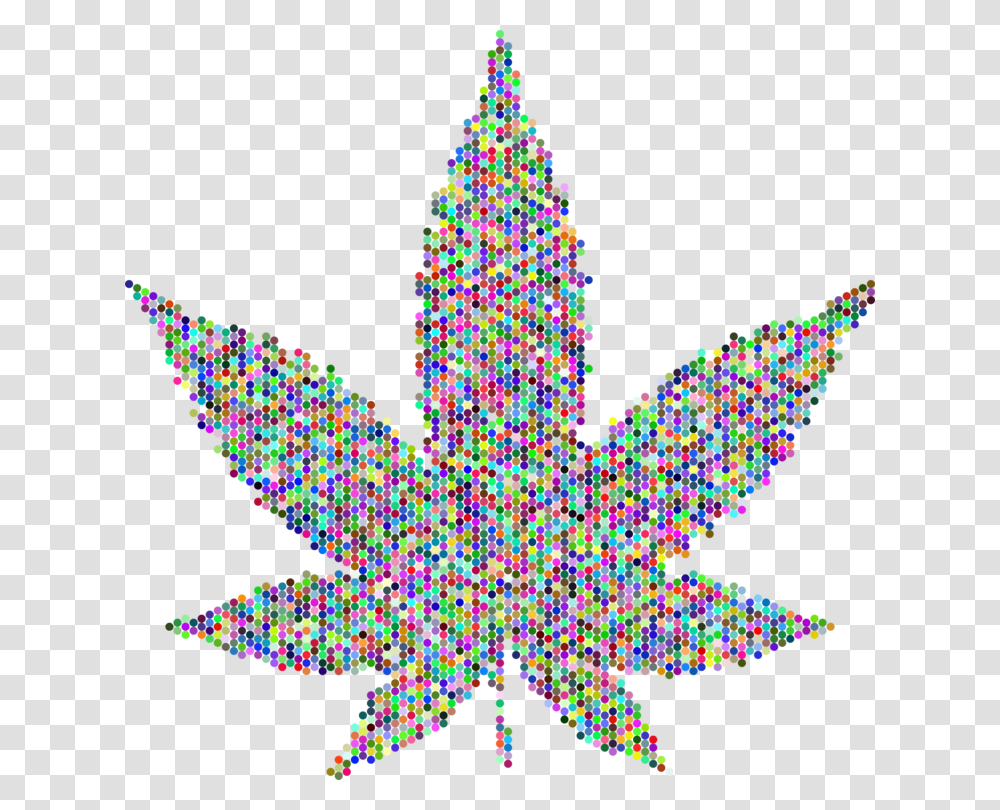 Medical Cannabis Hemp Plants Leaf, Light, Christmas Tree, Ornament Transparent Png