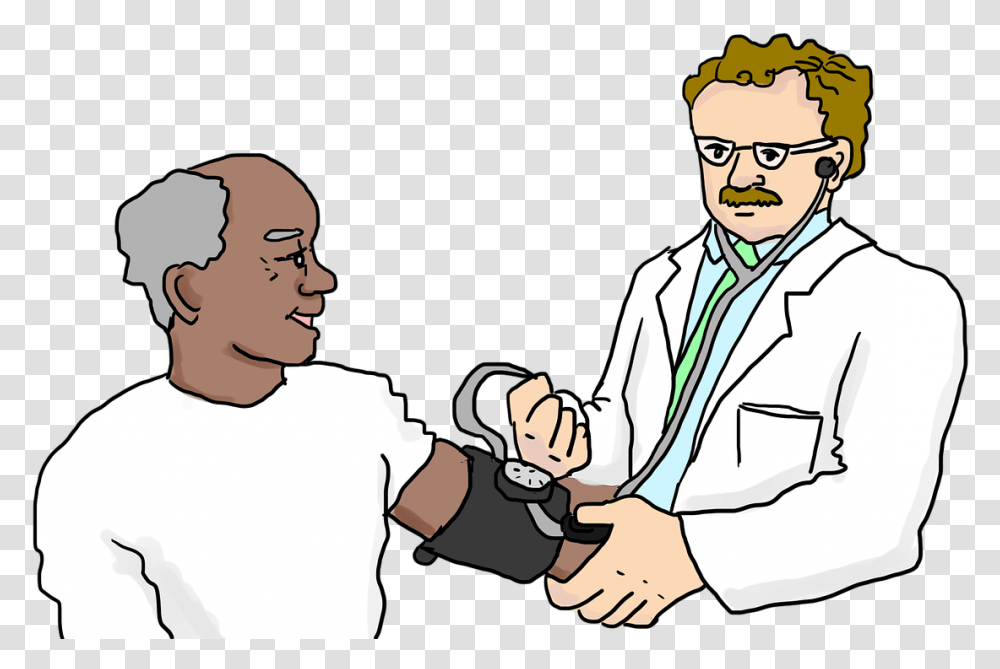 Medical Check Up Clipart, Person, Doctor, Patient, Lab Coat Transparent Png