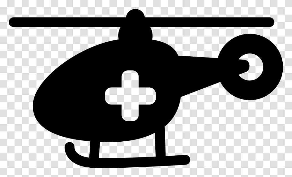 Medical Chopper Transport Emergency Helicopter Icon, Furniture, Silhouette, Aircraft, Vehicle Transparent Png