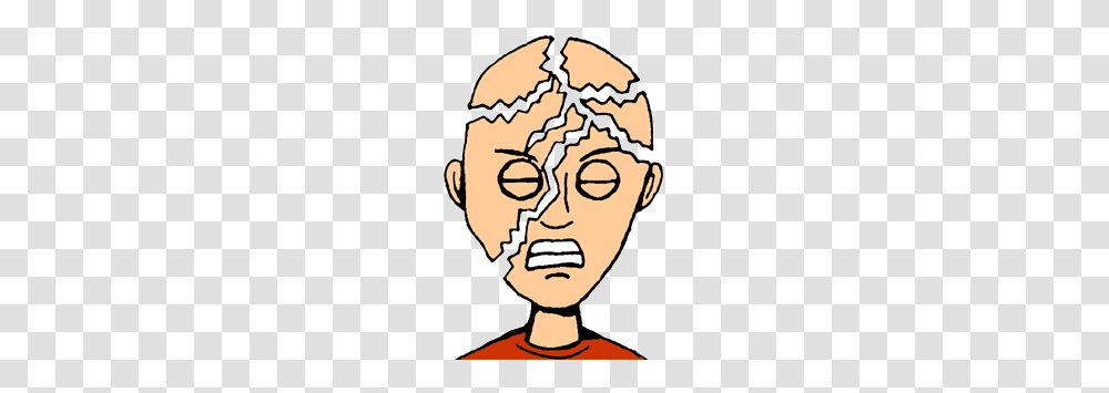 Medical Clipart Headache, Face, Hair, Label Transparent Png