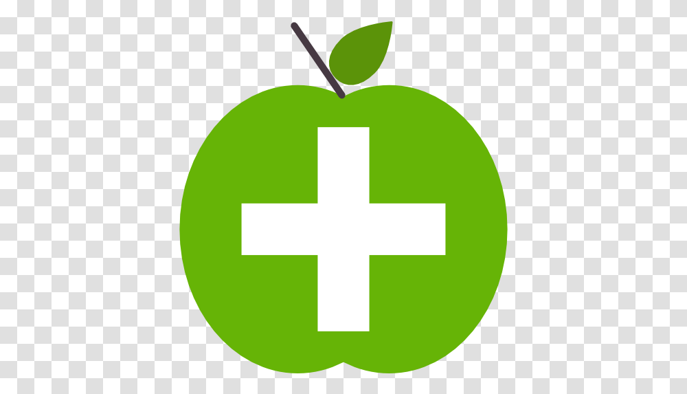 Medical Diet Apple Fruit Healthcare And Health Plus And Minus Icon, Green, First Aid, Label, Text Transparent Png