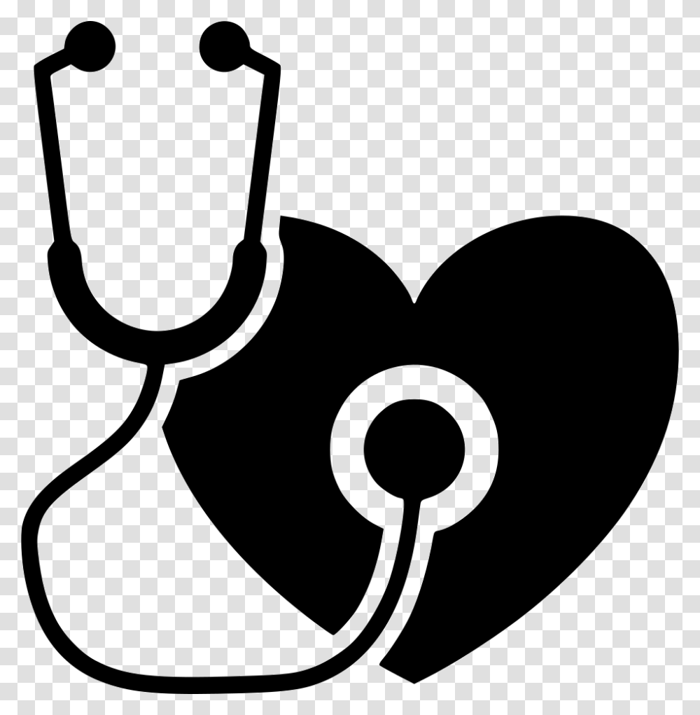 Medical Heart Stethoscope Healthcare Hospital Medical Check Up Icon, Stencil, Pillow, Cushion Transparent Png