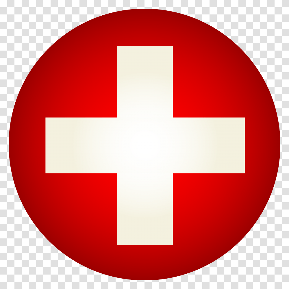 Medical Logo Red And White Clip Art Circle, First Aid, Symbol, Trademark, Red Cross Transparent Png