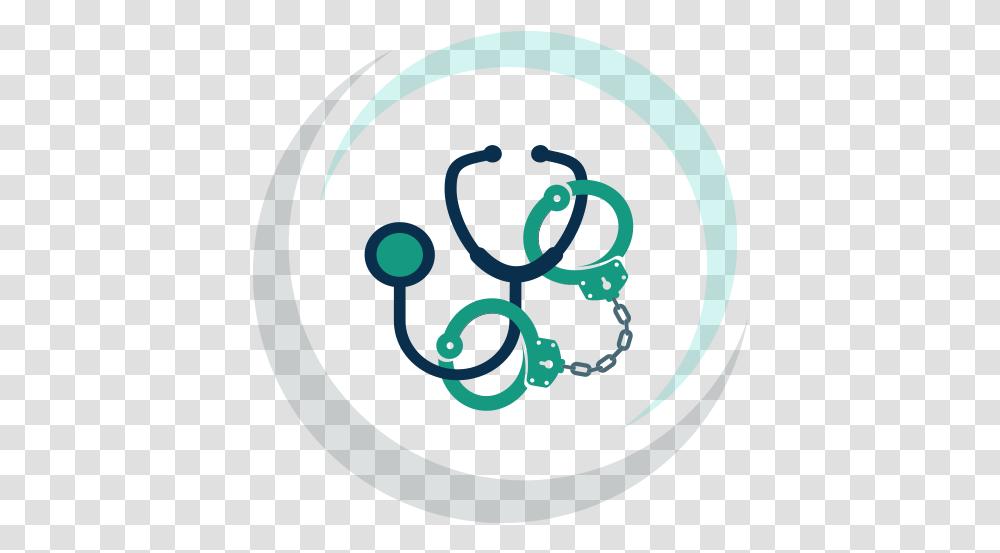 Medical Malpractice Stethoscope And Handcuffs Clipart, Floral Design, Animal Transparent Png
