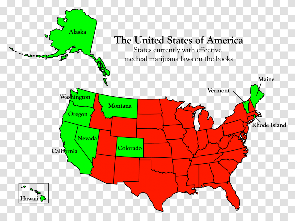 Medical Marijuana Usa Legalization Of Marijuana In America, Map, Diagram, Plot, Atlas Transparent Png