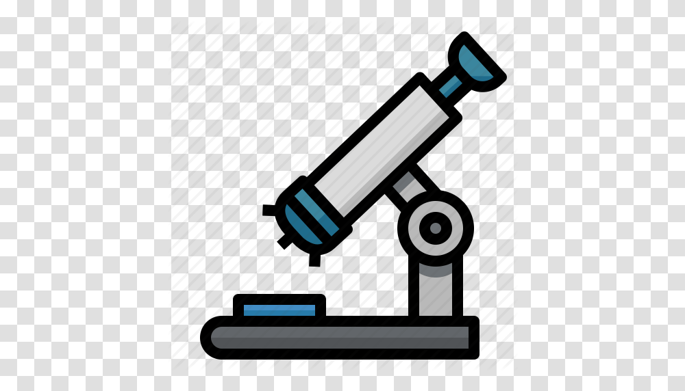 Medical Microscope Observation Science Scientific Tools Icon, Telescope Transparent Png
