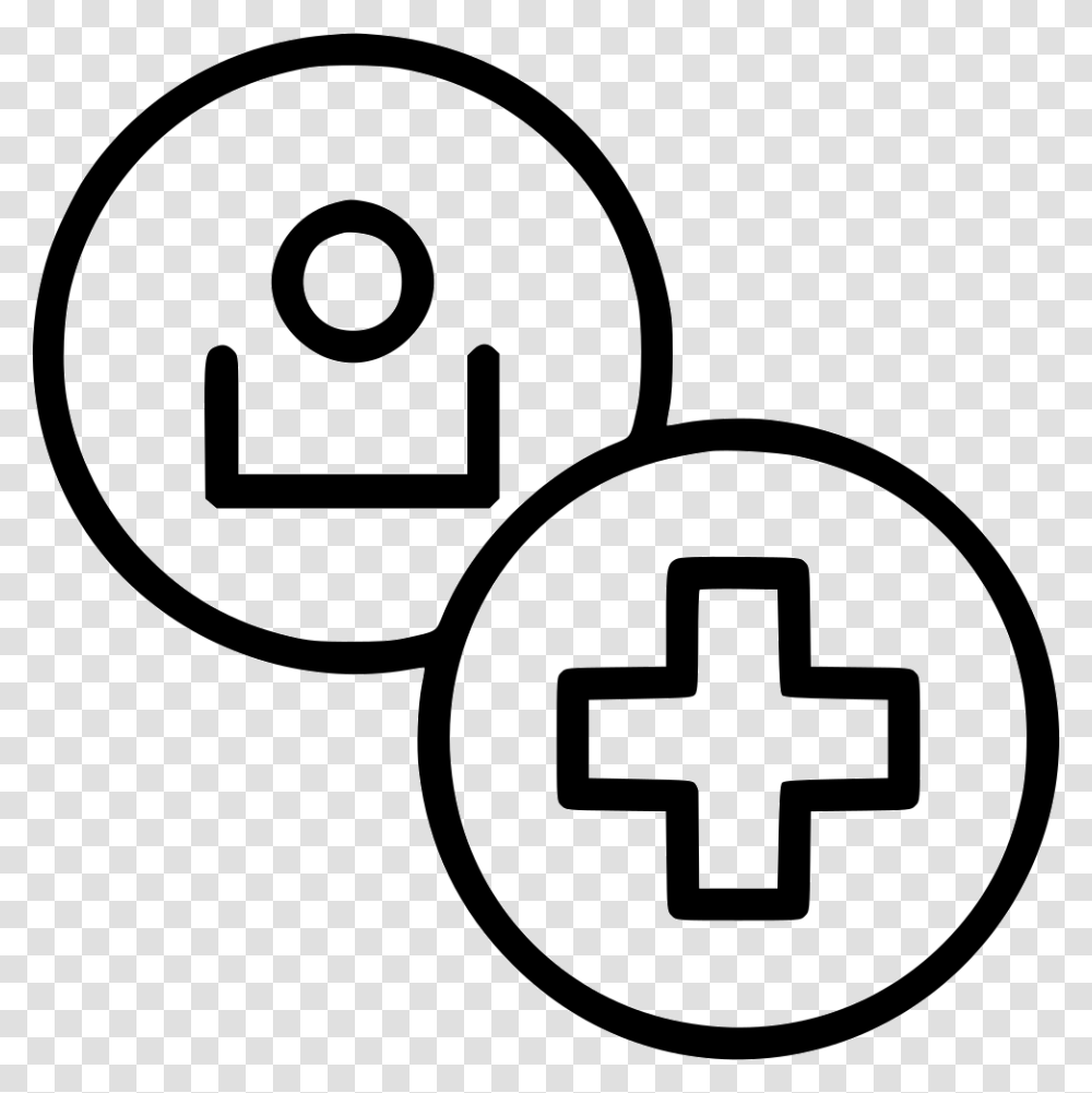Medical Person Human Care Health Doctor Key Account Icon, Stencil Transparent Png