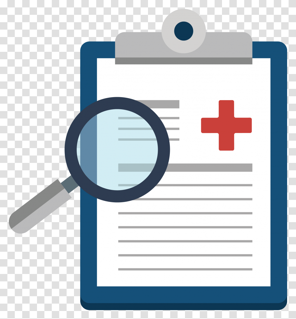 Medical Record Medical Record Clipart, Magnifying, First Aid Transparent Png
