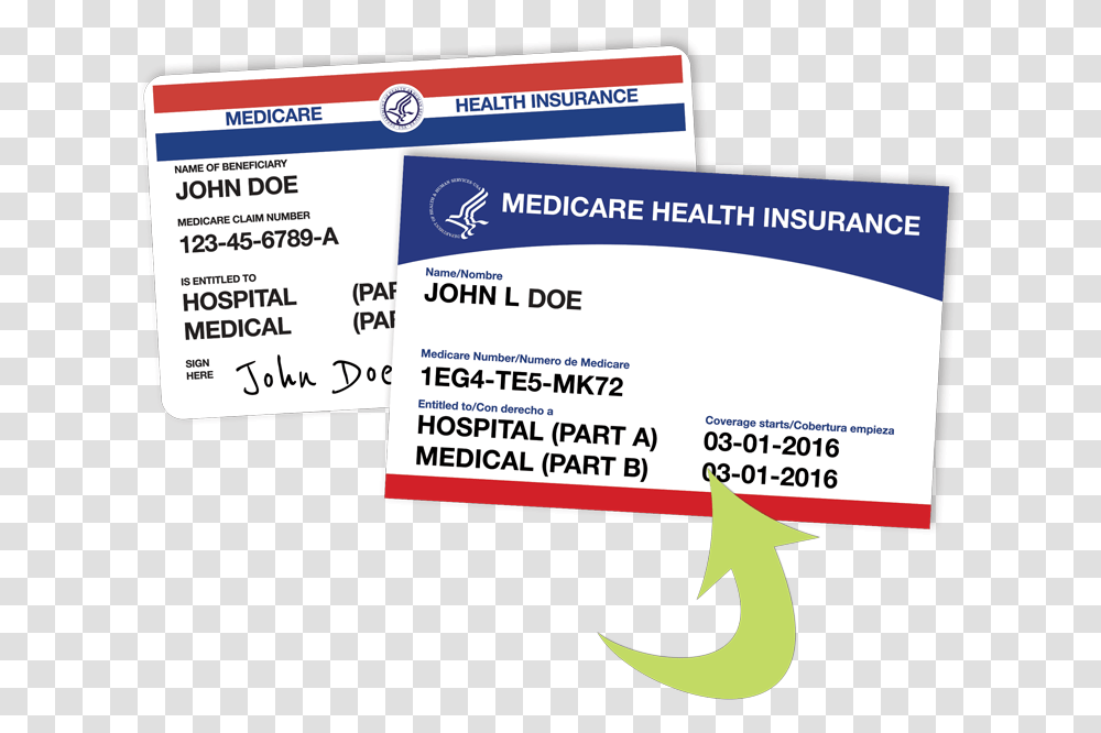 Medicare Card Social Security Number On The Insurance Card, Paper, Id Cards, Document Transparent Png