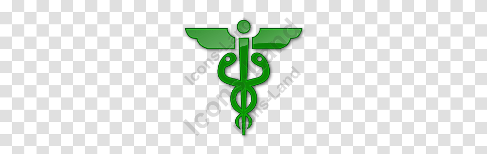 Medicine Caduceus Plain Green Icon Pngico Icons, Emblem, Logo, Trademark Transparent Png