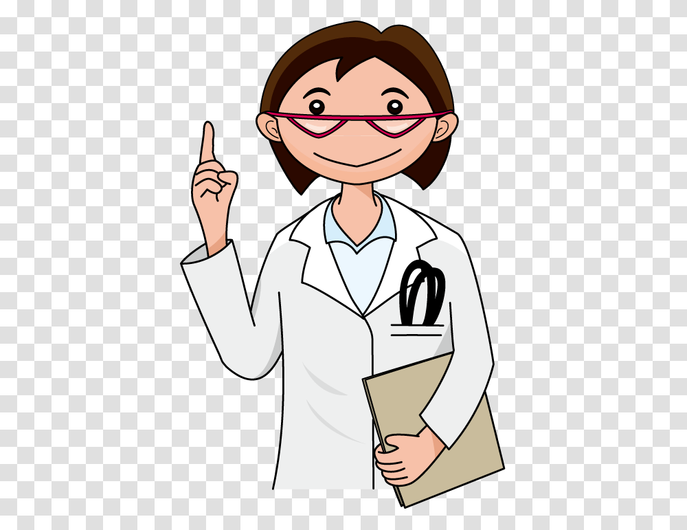 Medicine Health Care Physician Nurse Clip Art Cartoon Therapist With Background, Person, Human, Lab Coat Transparent Png