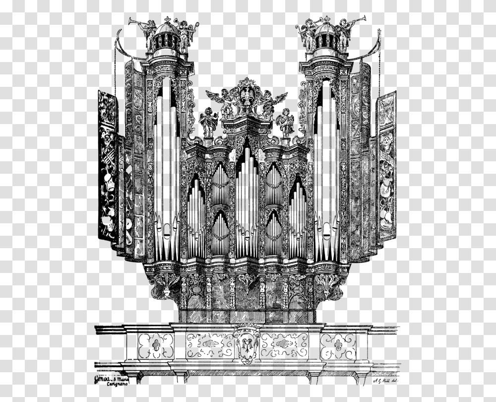 Medieval Architecturepipe Organorgan Pipe Organ Clip Art, Gray, World Of Warcraft Transparent Png