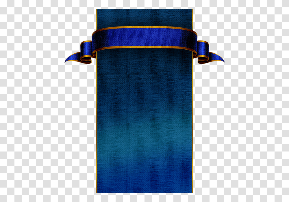 Medieval Blue Banner Blue Banner Element Golden Decoration, Lamp, Strap, Tie, Accessories Transparent Png