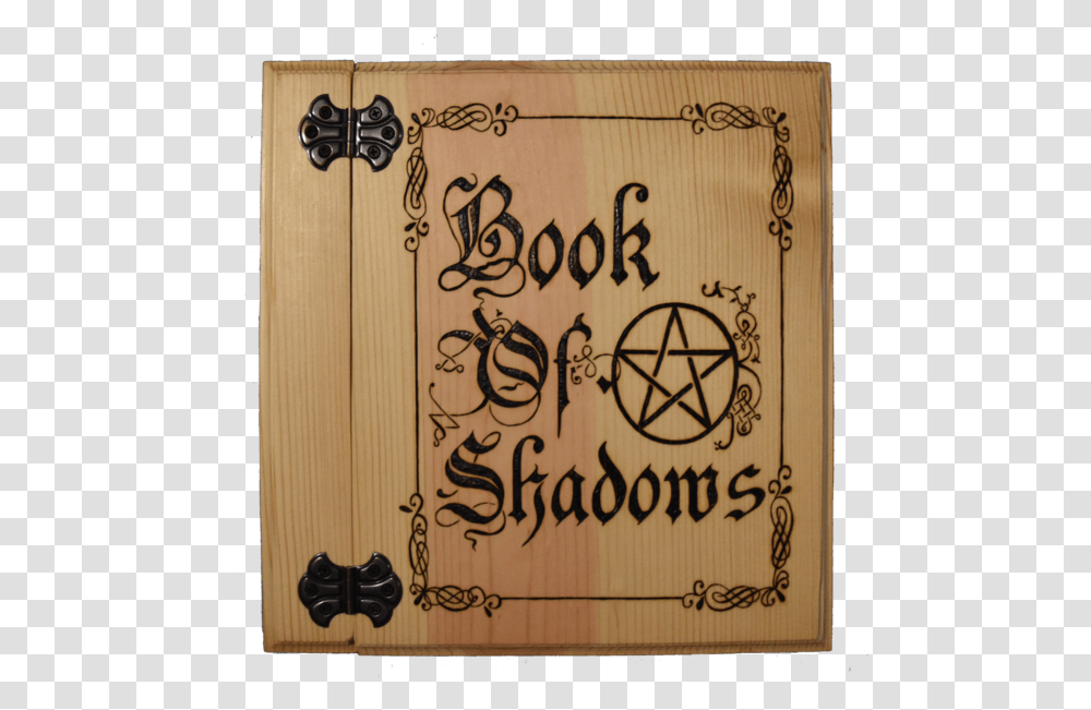 Medieval Book Of Shadows Book Of Shadows Front Page, Calligraphy, Handwriting Transparent Png