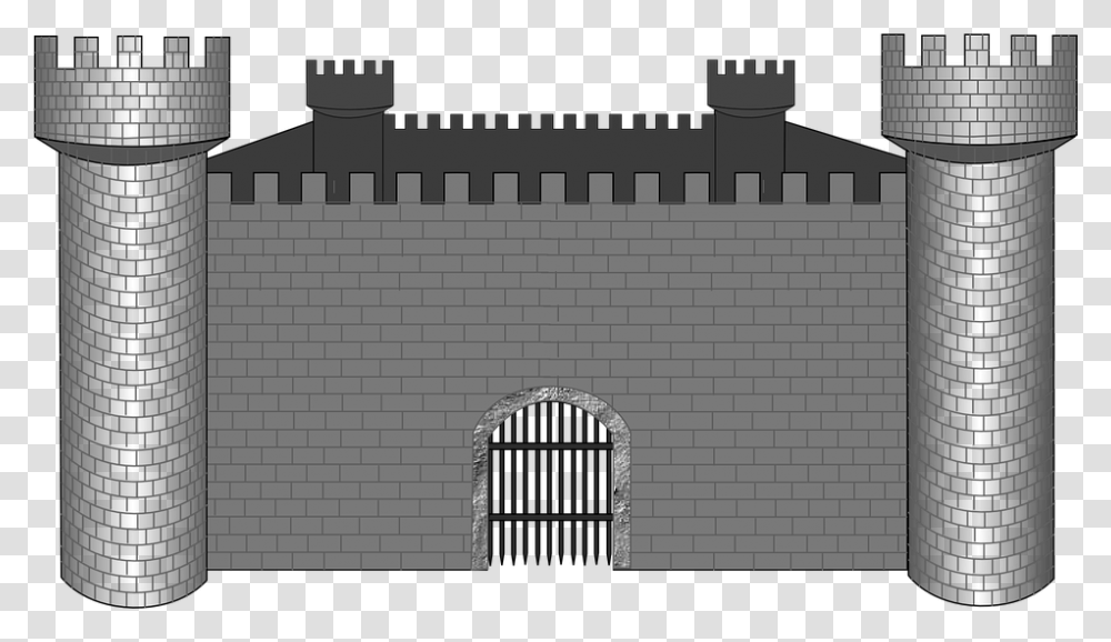Medieval Castles Clipart, Prison, Gate, Dungeon, Building Transparent Png