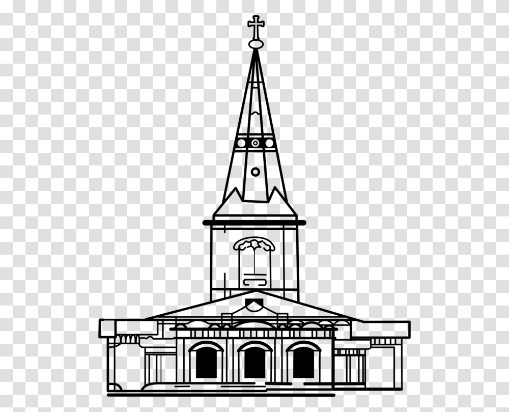 Medieval Church Clipart Church Image Line Art, Gray, World Of Warcraft Transparent Png
