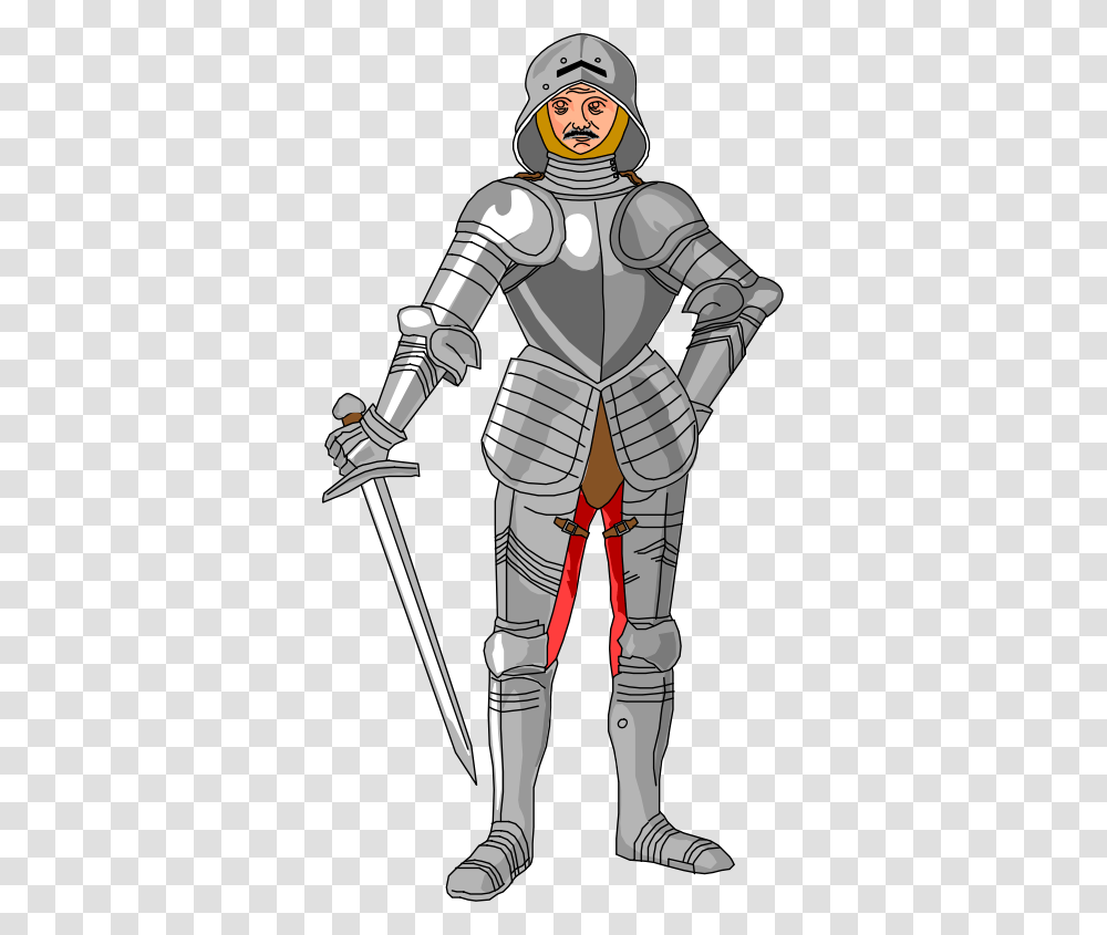 Medieval Clipart Knight Armor Knight Middle Ages Cartoon, Person, Human, Helmet Transparent Png