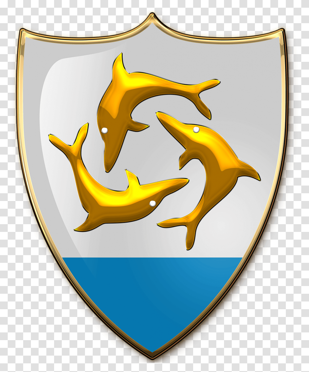Medieval Coat Of Arms Dolphins, Armor, Shield Transparent Png