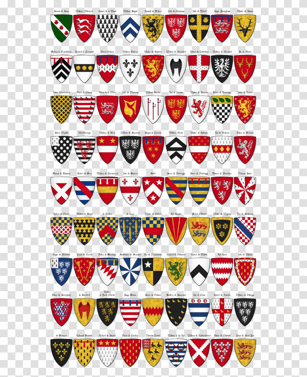 Medieval English Coat Of Arms, Logo, Trademark, Badge Transparent Png