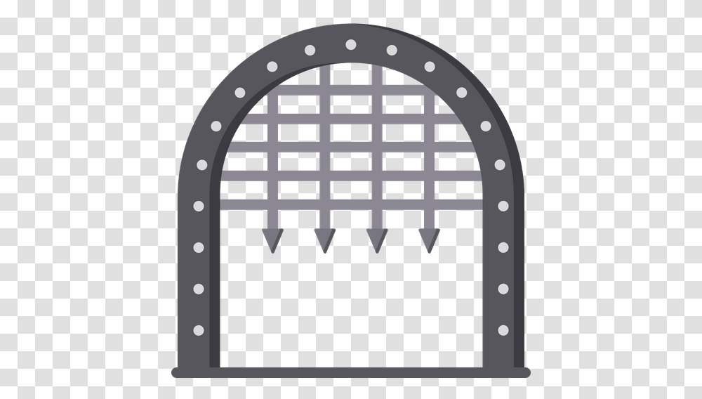 Medieval Gate Icon Of Flat Style Premier League All Stars, Arch, Architecture, Building, Arched Transparent Png