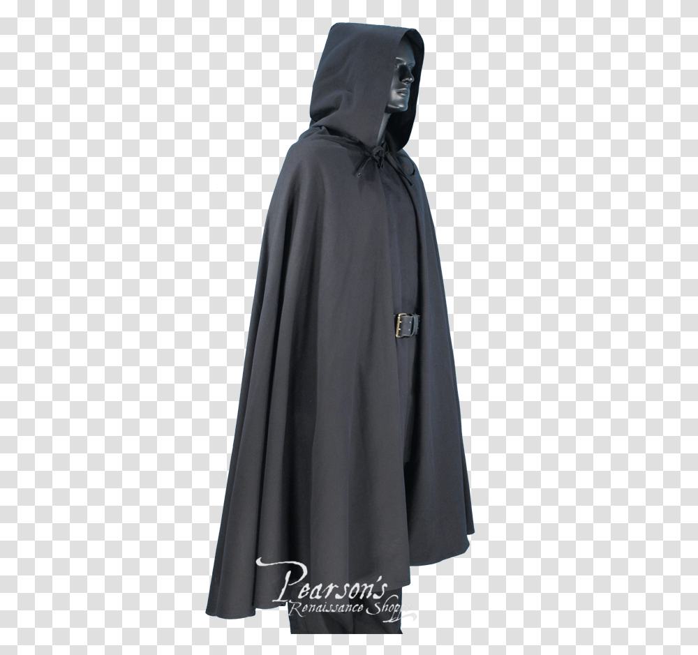 Medieval Hooded Cape Renaissance Cloak, Apparel, Fashion, Person Transparent Png