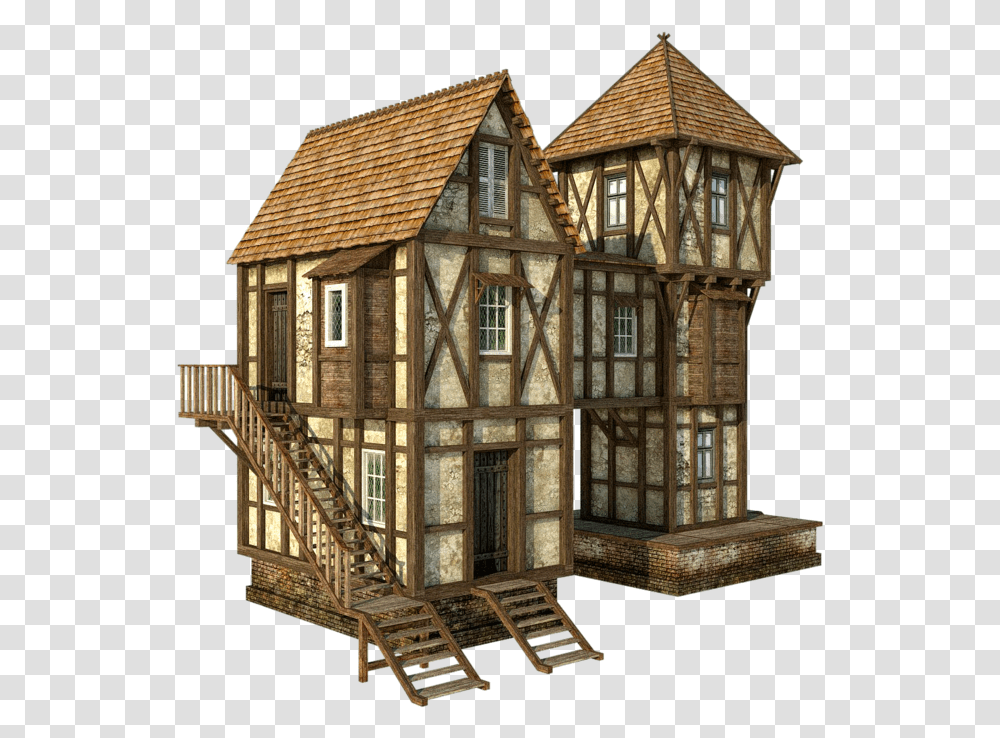 Medieval House 1c Medieval House Background, Nature, Building, Housing, Outdoors Transparent Png