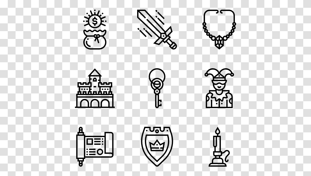 Medieval Icon Packs Medieval, Gray Transparent Png
