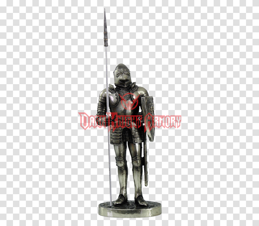Medieval Knight Spearman With Shield Statue Medieval Knights With Spears, Toy, Armor, Person, Human Transparent Png