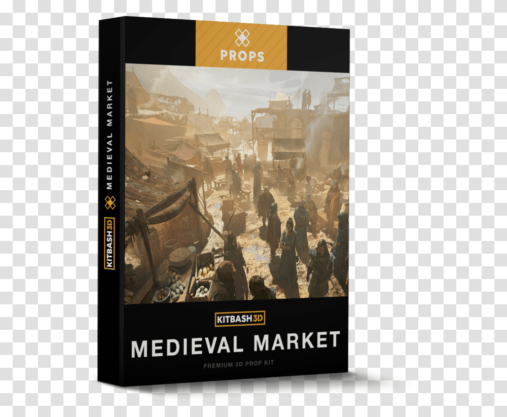 Medieval MarketSrcset Data Kitbash 3d Cyber Streets, Poster, Advertisement, Person, Metropolis Transparent Png