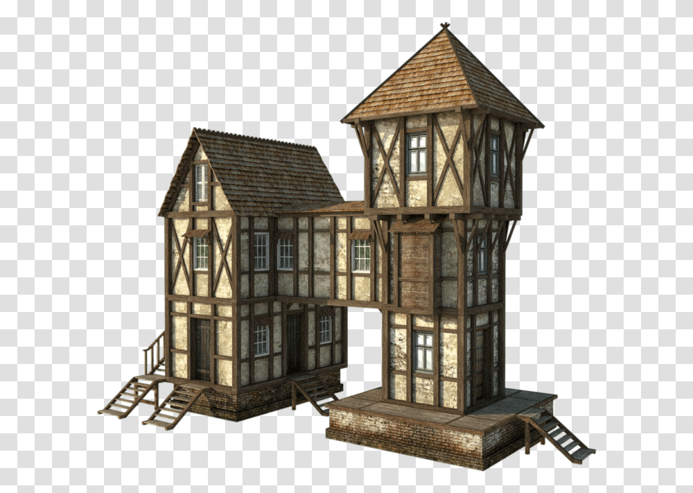 Medieval Pic Middle Ages House, Housing, Building, Nature, Outdoors Transparent Png