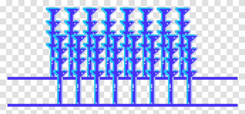Medieval Pillars Cobalt Blue, Gate, Pac Man Transparent Png