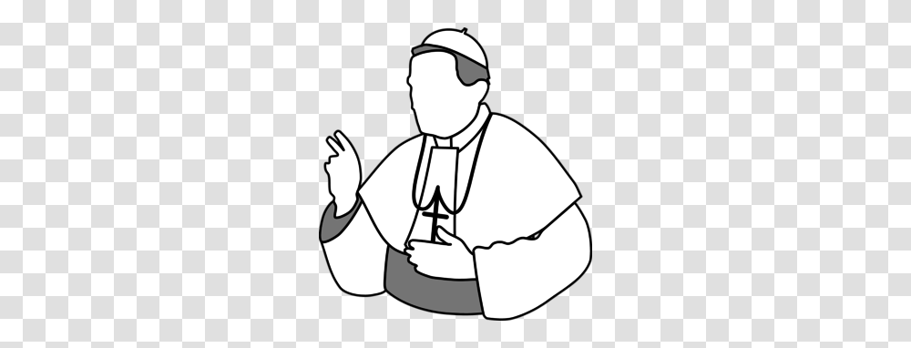 Medieval Pope Clipart, Person, Human, Kneeling, Snowman Transparent Png