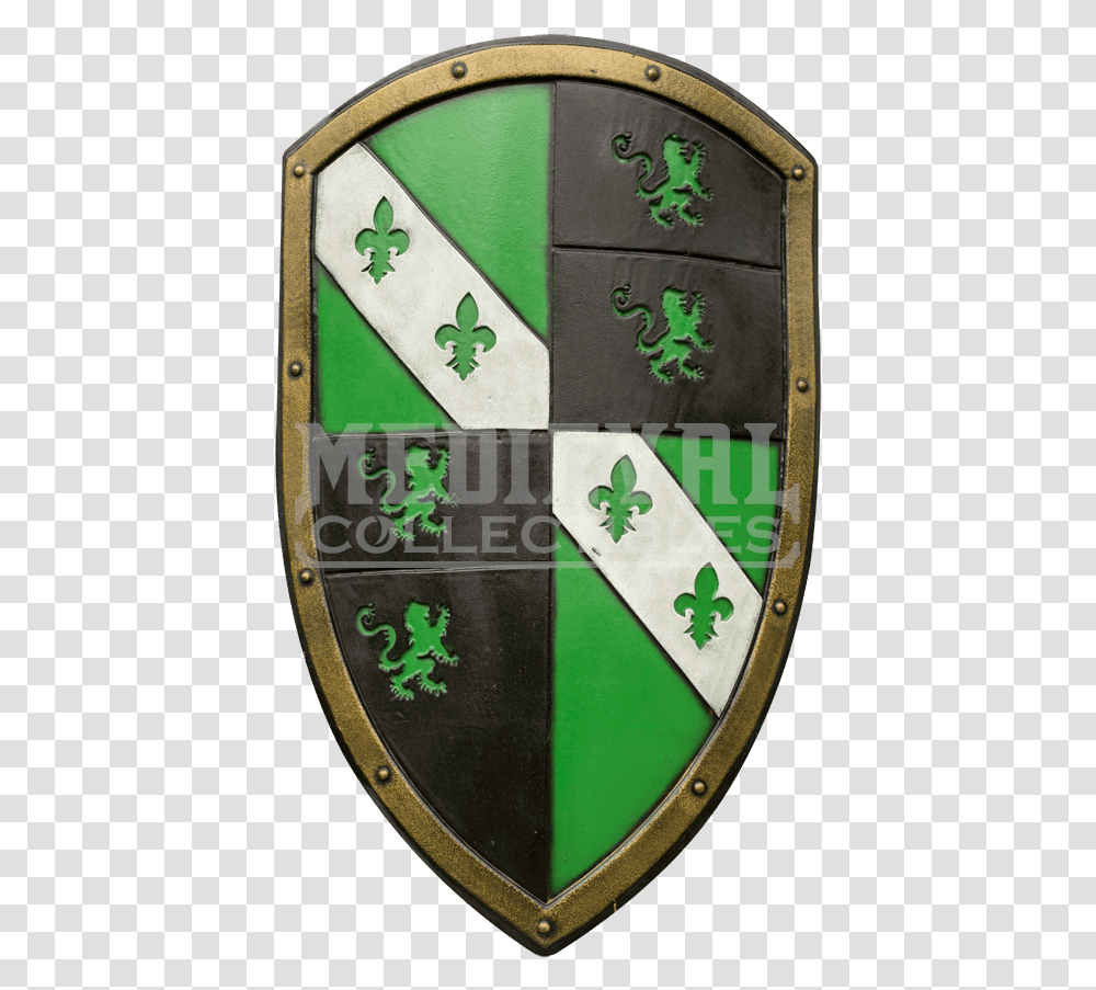 Medieval Shield Green Medieval Shield, Armor Transparent Png