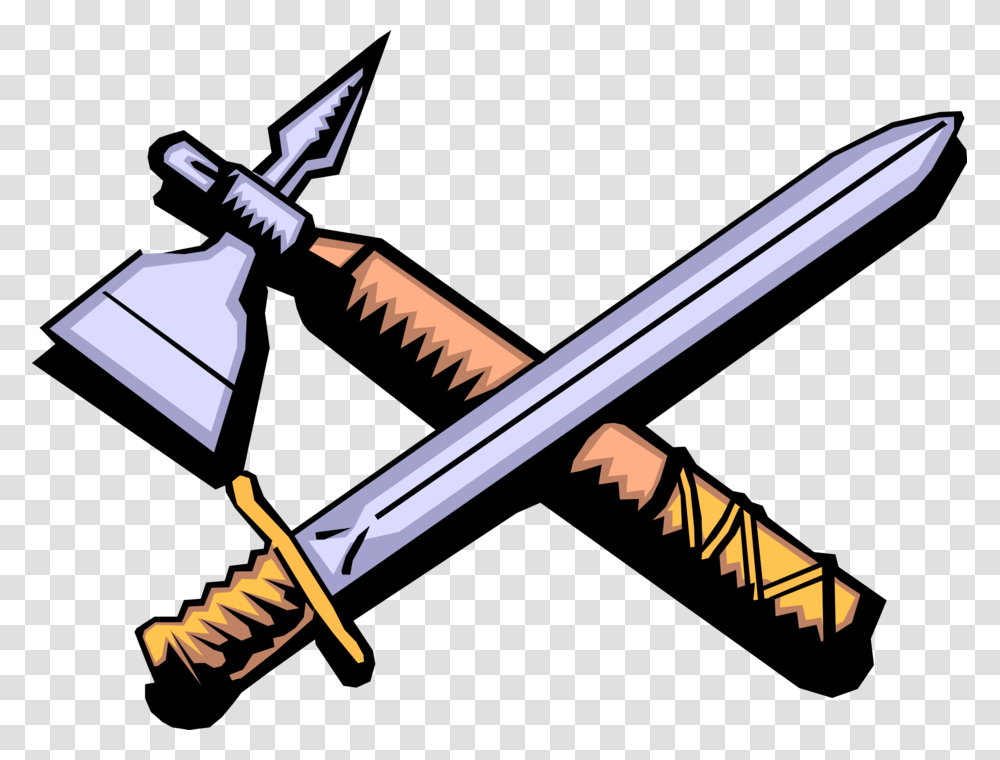 Medieval Sword And Axe, Weapon, Weaponry, Blade, Knife Transparent Png