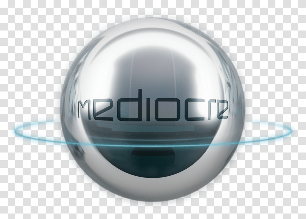 Mediocre Logo Sphere, Helmet, Apparel Transparent Png