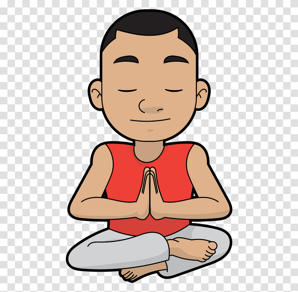 Meditating Person Clipart, Face, Fitness, Working Out, Exercise Transparent Png