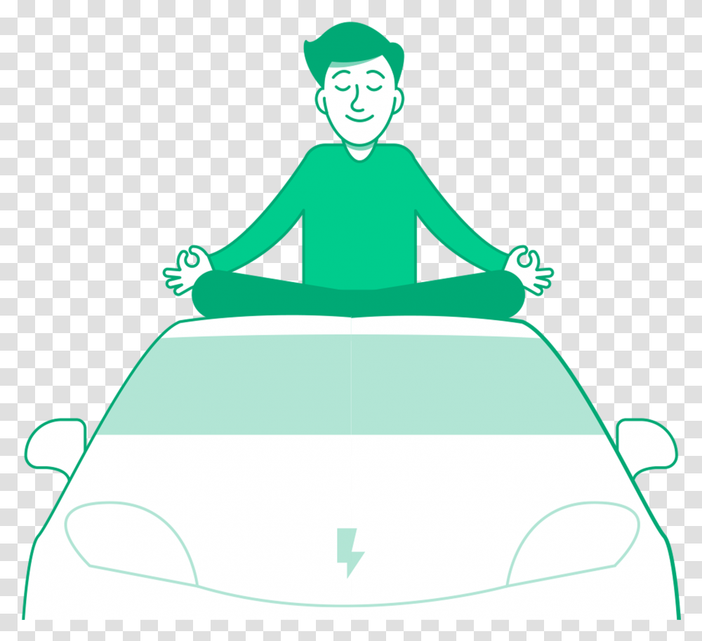 Meditation Clipart Peace Mind Illustration, Person, Car, Vehicle Transparent Png