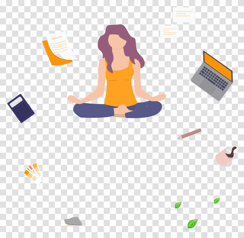 Meditation Gif, Person, Human, Fitness, Working Out Transparent Png
