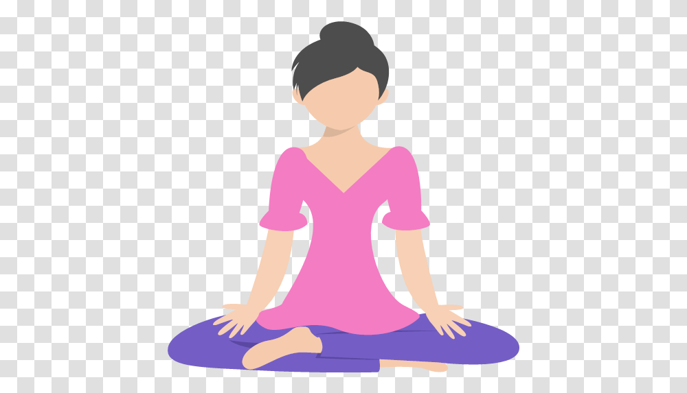 Meditation Icon Meditation Icon, Person, Girl, Female, Art Transparent Png