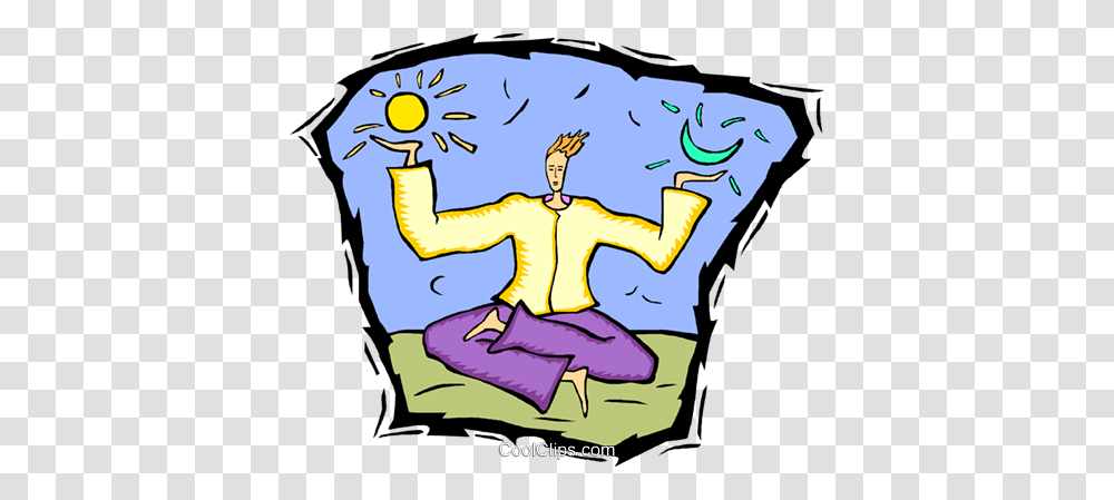 Meditation Royalty Free Vector Clip Art Illustration, Drawing, Outdoors, Hand Transparent Png