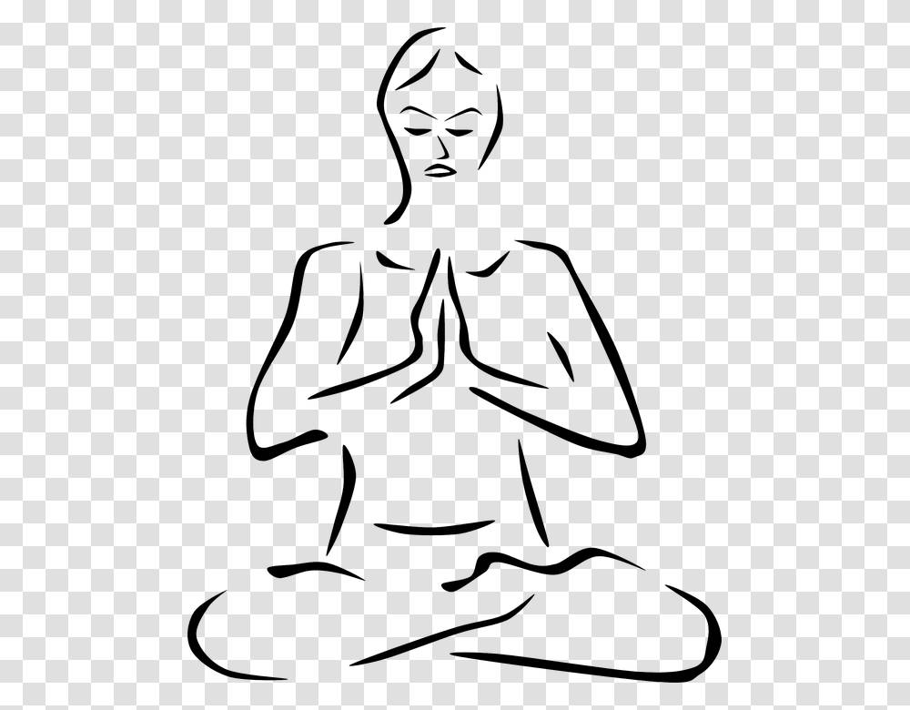 Meditation Yoga Posture Asana Exercise Position, Person, Human, Kneeling, Silhouette Transparent Png