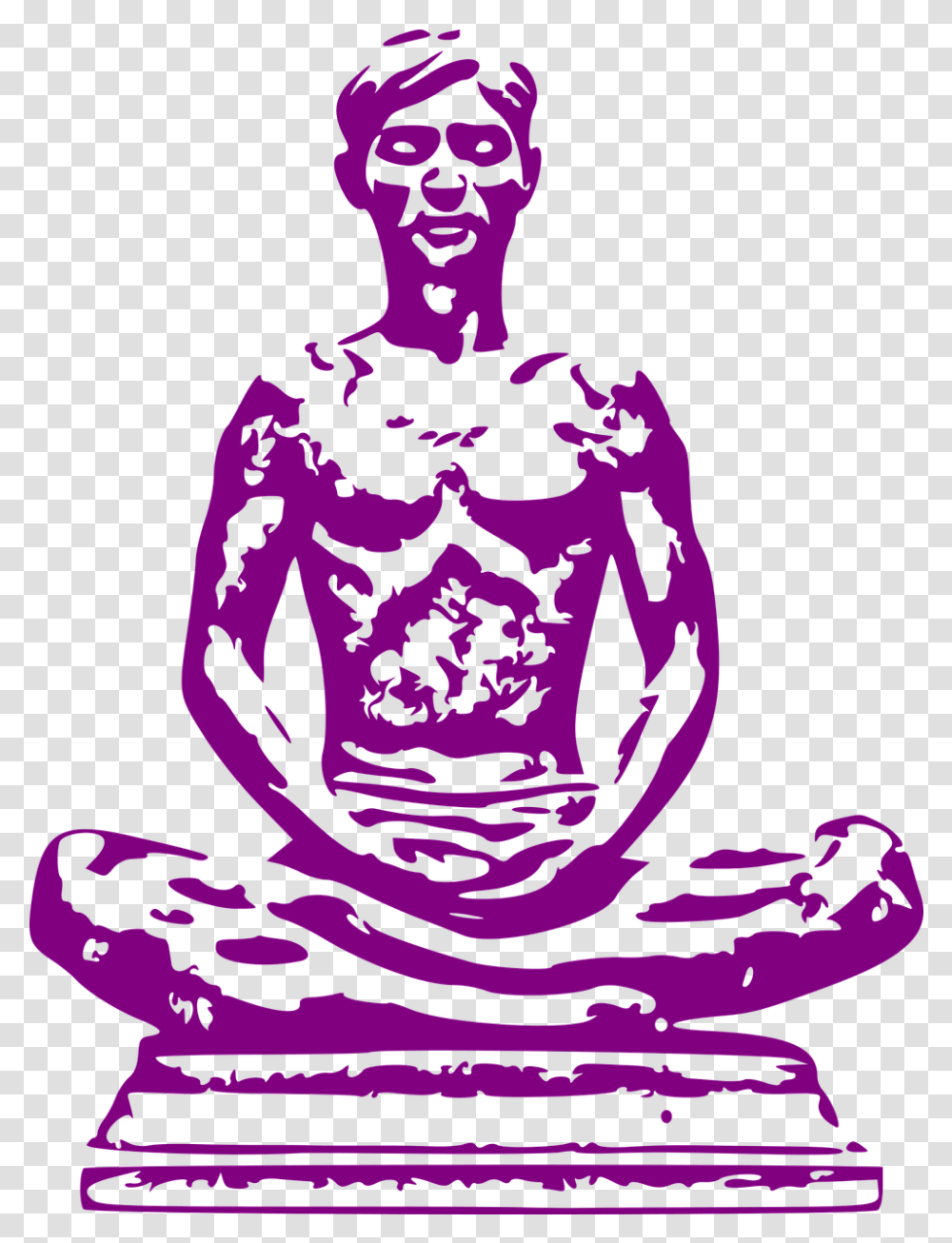 Meditation Zazen Meditate Meditation Figure, Person, Art, Graphics, Text Transparent Png