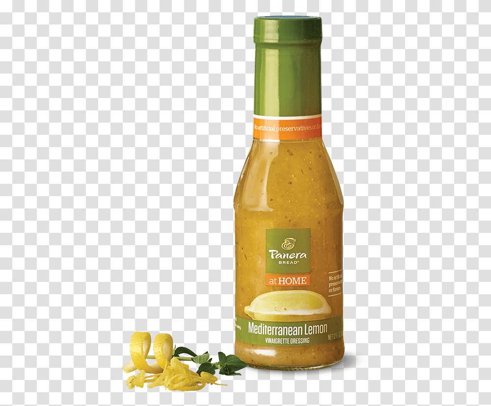 Mediterranean Lemon Vinaigrette DressingSrcset Glass Bottle, Mustard, Food, Beer, Alcohol Transparent Png