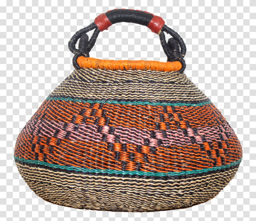 Medium African Basket Bolga Basket Pot Basket Storage African Traditional Baskets, Rug, Purse, Handbag, Accessories Transparent Png