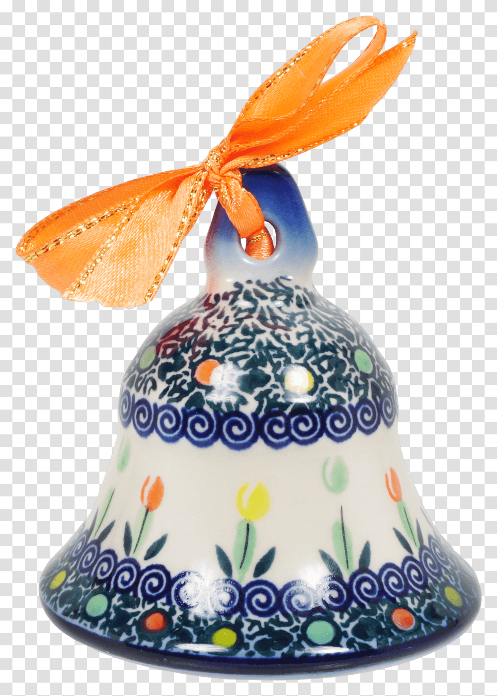 Medium Bell OrnamentClass Lazyload Lazyload Mirage Church Bell, Porcelain, Pottery, Birthday Cake Transparent Png