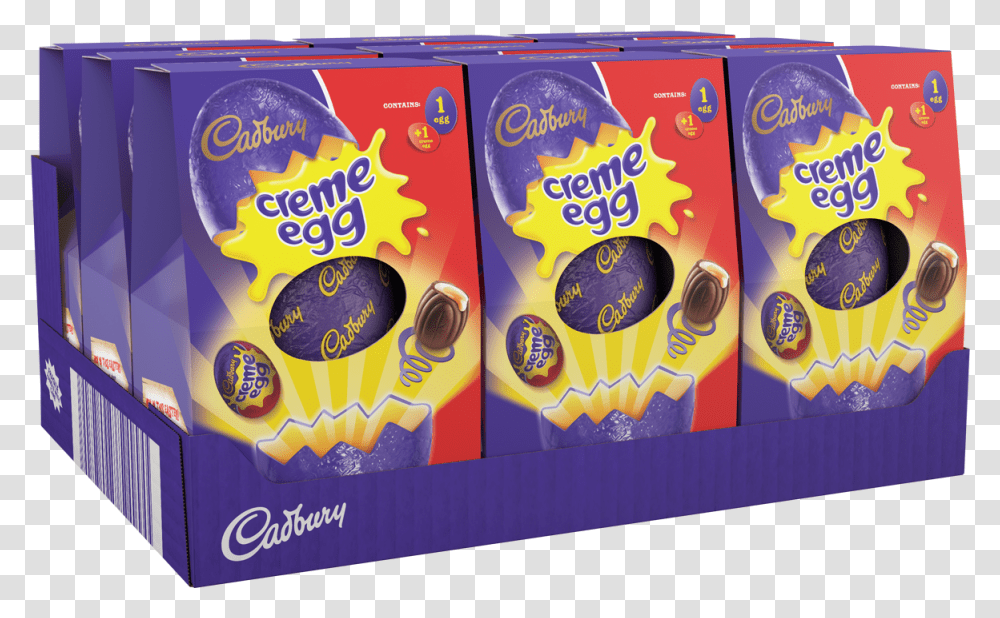 Medium Creme Egg 138g Box Of Cadbury Easter Egg Varieties, Flyer, Poster, Paper, Advertisement Transparent Png